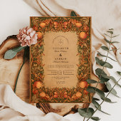 Invitation Grenade vintage Art nouveau Mariage