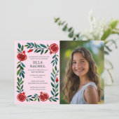 Invitation Grenades sur mesure PHOTO B'nai Bat Bar Mitzvah (Debout devant)