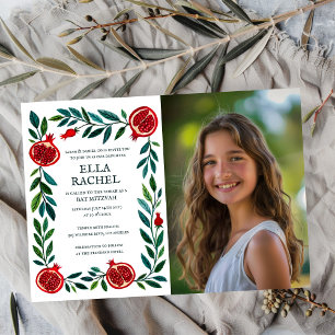 Invitation Grenades sur mesure PHOTO B'nai Bat Bar Mitzvah