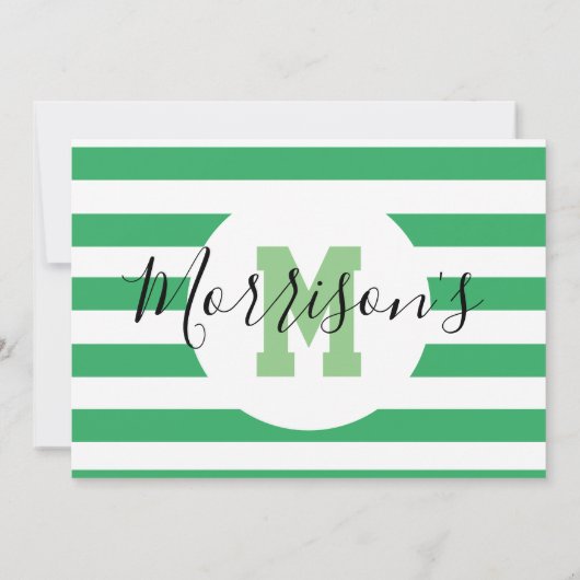 Invitation Grenouille 1ère fête d'anniversaire Un an Green Re (Dos)