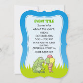 Invitation Grenouille à crème glacée (Dos)