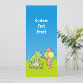 Invitation Grenouille à crème glacée (Debout devant)