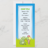 Invitation Grenouille à crème glacée (Dos)