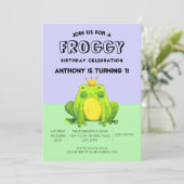 Invitation Grenouille Abstraite (Debout devant)