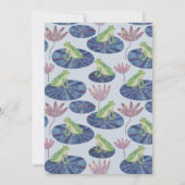 Invitation Grenouille dans un Baby shower mignon en étang Lil (Dos)