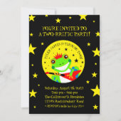 Invitation Grenouille d'arbre d'anniversaire de Rockin avec g (Devant)