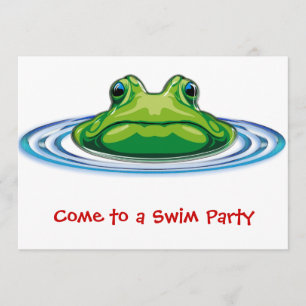 Invitation Grenouille de la partie profonde de lagune