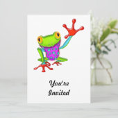 Invitation Grenouille de ondulation de dard de poison (Debout devant)