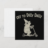 Invitation Grenouille Dilly Dallying Née Pour Dilly Dally Sil (Devant / Derrière)