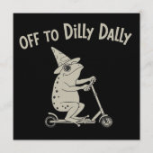 Invitation Grenouille Dilly Dallying Née Pour Dilly Dally Sil (Devant)