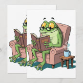 Invitation Grenouille et éducation (Devant / Derrière)