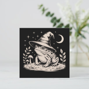 Invitation Grenouille féérique vintage Halloween Goblincore
