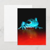 Invitation Grenouille Spidey Grenouille Verte Amoureux des An (Devant / Derrière)