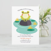 Invitation Grenouille sur Lily Pad (Debout devant)