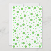Invitation Grenouille verte mignonne simple moderne abstraite (Dos)