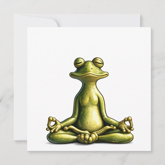 Invitation Grenouille Zen (Devant)