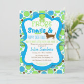 Invitation Grenouilles, escargots et cagouilles à Chien - Bab (Debout devant)