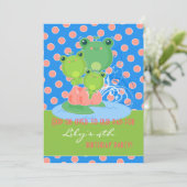 Invitation Grenouilles joyeuses (Debout devant)