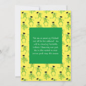 Invitation Grenouilles Primaire de la partie de graduation él (Dos)