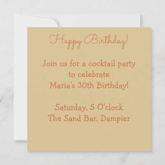 Invitation grès d'art autochtone (Dos)