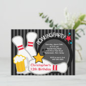 Invitation Grève vers le haut d'invitation de fête (Debout devant)