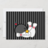 Invitation Grève vers le haut d'invitation de fête (Dos)