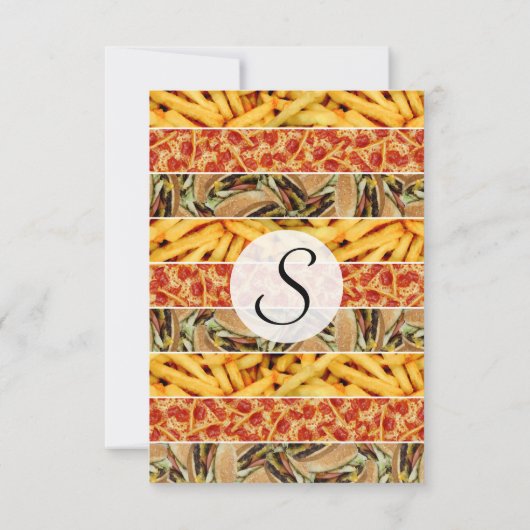 Invitation Grèves de la nourriture (Dos)