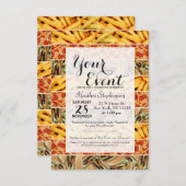 Invitation Grèves de la nourriture (Devant / Derrière)