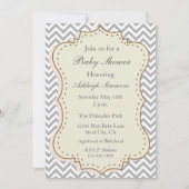 Invitation Grey Chevron (Devant)