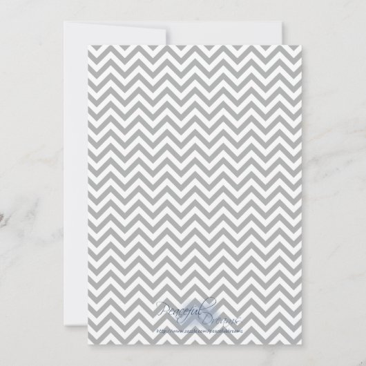 Invitation Grey Chevron (Dos)