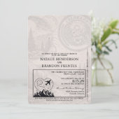 Invitation Grey Colorado Mariage de passeport (Debout devant)