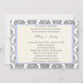 Invitation Grey Damask (Dos)