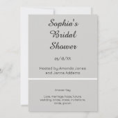Invitation Grey Goose Mot nuptial Jeu (Dos)