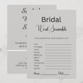 Invitation Grey Goose Mot nuptial Jeu (Devant / Derrière)