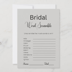 Invitation Grey Goose Mot nuptial Jeu