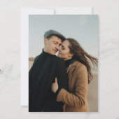 Invitation Grey Rejoignez-nous Typographie moderne Mariage ph (Dos)