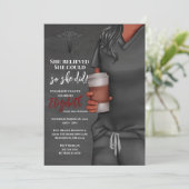 Invitation Grey Scrubs Infirmière École de soins infirmiers I (Debout devant)