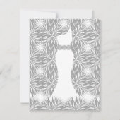 Invitation grey star flower (Devant)