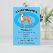 Invitation Greyhound dog (Debout devant)