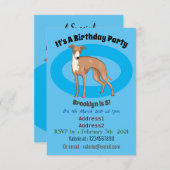 Invitation Greyhound dog (Devant / Derrière)