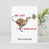 Invitation Greyhound et Mistletoe (Debout devant)
