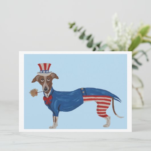 Invitation Greyhound Uncle Sam (Debout devant)