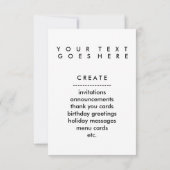 Invitation gribouillages de cupcake (Dos)