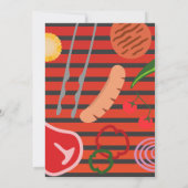 Invitation Gril de barbecue de jardin (Dos)