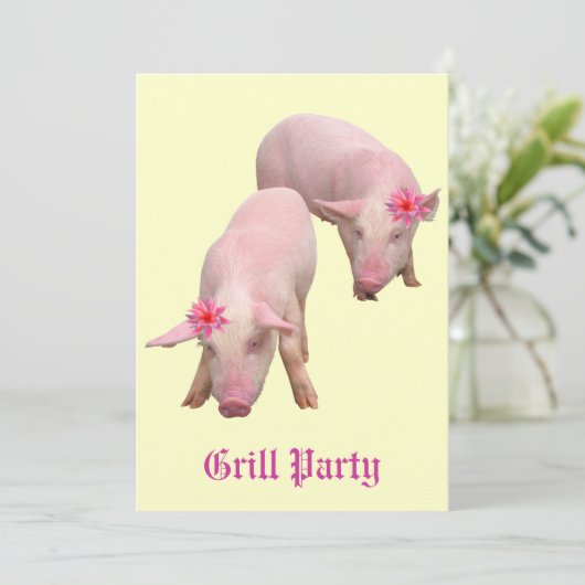 Invitation Grill (Debout devant)