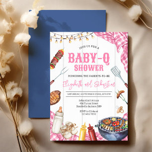 Invitation Grill BABY-Q Fête de BBQ de jardin Baby Shower