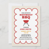 Invitation Grill BBBQ d'été moderne Anniversaire (Devant)