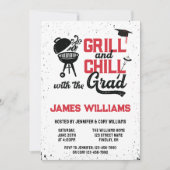 Invitation Grill & Chill BBQ Graduation Party Open House (Devant)