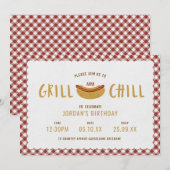 Invitation Grill et Chill (Devant / Derrière)