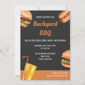 Invitation Grill Food Hamburger Hot Dog Jardin d'été BBQ (Devant)